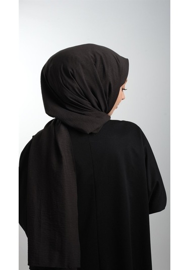 Hürrem Bone 202105_01 Pamuk Düz Klasik Caz Şal Siyah