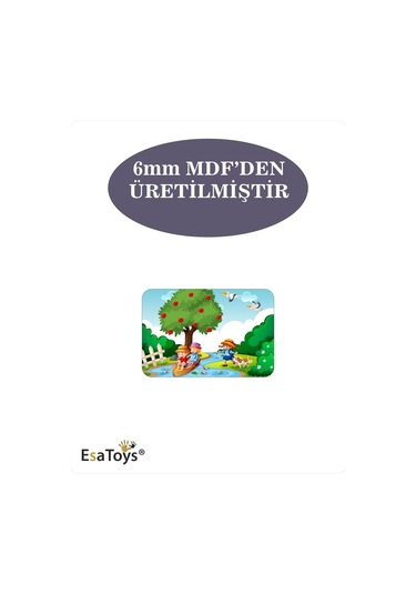 Ahşap Çocuk Puzzle 6 Parça-71