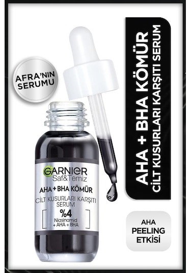 Garnier Aha Bha Cilt Kusurları Karşıtı Siyah Serum 30 ML