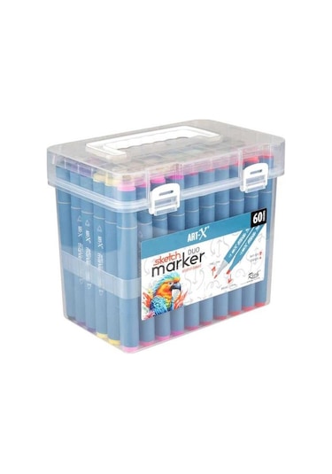 Rich Art X Sketch Marker Duo Çift Uçlu Marker Kalem 60 Renk Set 18050