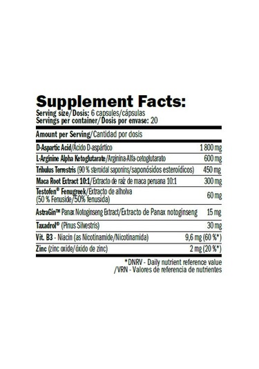 Amix Performance Tribulus+maca+arginine+daa Aspartic Acid Testoxt