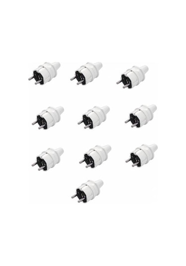 Viko Erkek Fiş Topraklı 1X16A Düz Tip 10 Adet
