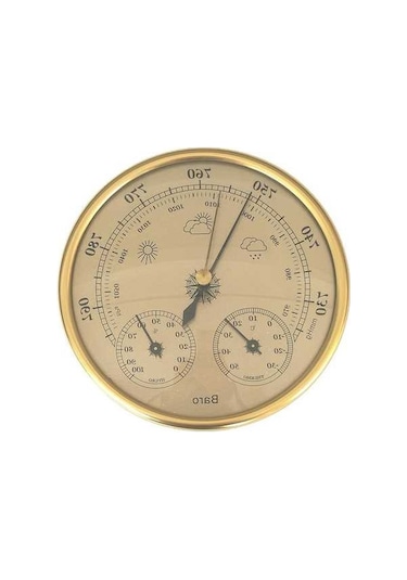Pazly Ve Termometre Ölçer Nem Mekan Kullanımı Jms İçin İç Higrometre Hassas Dış Barometre Arada 3'ü 1 Oj