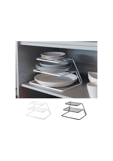 Dancemonkey Üç Katmanlı Mutfak Bulaşık Saklama Raf Dolabı - Pratik Depolama Çok Renkli