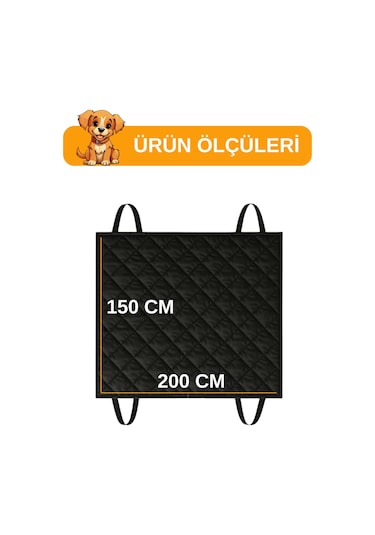 Beylini Kedi Köpek Araç Koltuk Örtüsü Su Geçirmez Koltuk Koruyucu 150 x 200 CM