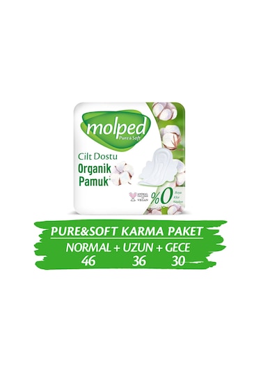 Molped Pure & Soft Hijyenik Ped Süper Mega Paket 112 Adet