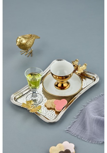 Cooker Özel Lüx Dikdörtgen Paslanmaz Çelik Tepsi 26 Cm Metalik