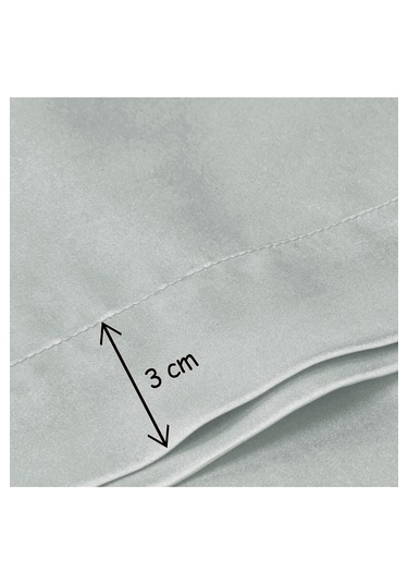 Güzellik Yastığı %100 Ipek Saten 2 Adet Luxury Yastık Kılıfı Silv