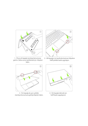 MacBook Pro 15 A1990 Touch Bar Shell Kapak Kılıf - Şeffaf AL3372