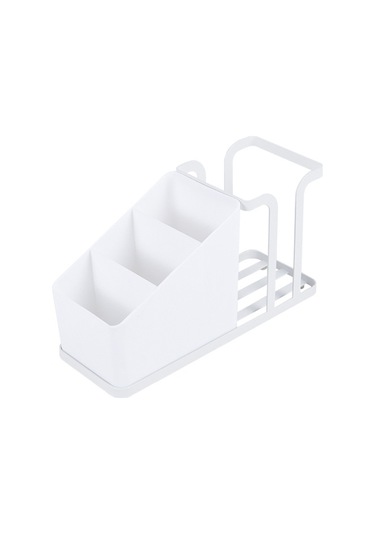 Cbtx Kahve Kağıdı Bardağı İçin Tek Kullanımlık Bardak Tutucu Karbon Çelik Raf Masaüstü Rafı - Beyaz