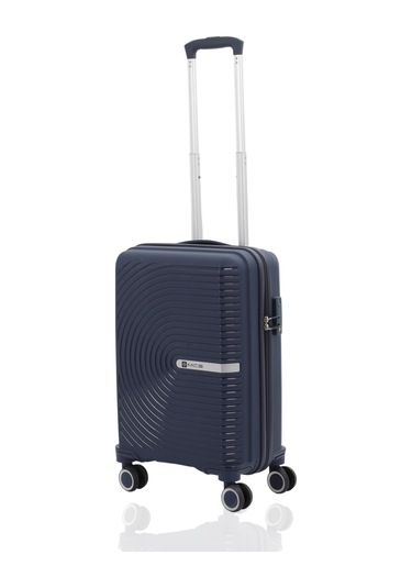 Mçs Polipropilen 3lü Valiz Seti Orta & Kabin & Makyaj V374 S24sy1000080-set 00008 Lacivert