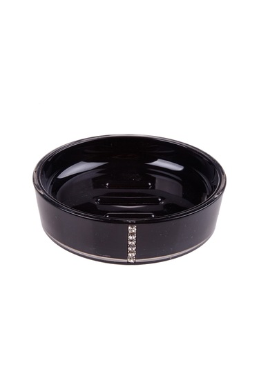 Sıa Sabunluk Siyah Taşlı Akrilik Model