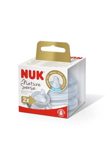 Nature Sense 2'li Alıştırma Bardağı Emziği 6-18 Ay Şeffaf