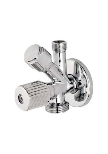 Taharet Musluğu Çiftli Çamaşır Çıkışlı Ut-089 Krom