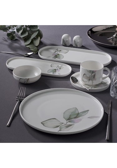 Jumbo Leaf Verdance 26 Parça 6 Kişilik Kahvaltı Takımı Beyaz
