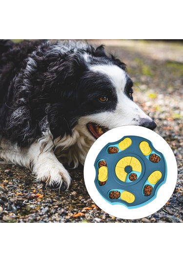 Suntek Köpek Yapboz Oyuncak Yavaş Besleyici Evcil Mavi