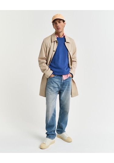 Gant Erkek Mavi Regular Fit Bisiklet Yaka Kazak-10544 Mavi