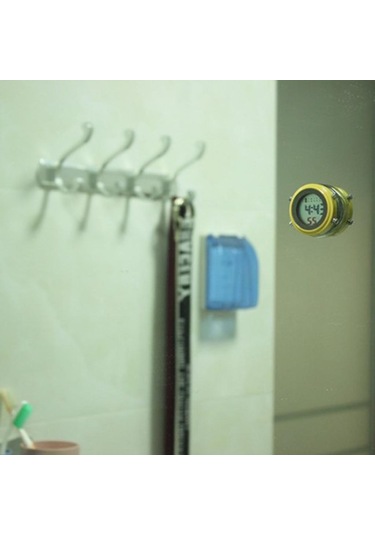 Suntek Su Geçirmez Mini Çalar Saat Motosiklet Yat Sarı-beyaz