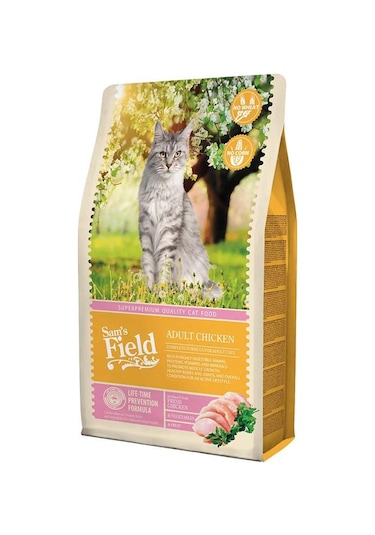 Sam's Field Tavuklu Tahılsız Yetişkin Kedi Maması 2500 G