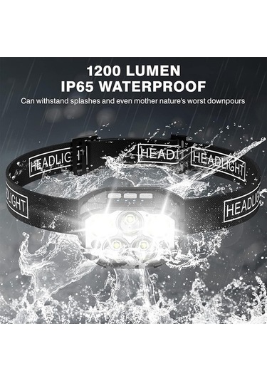 Dancemonkey Kafa Lambası Şarj Edilebilir Yüksek Parlaklık Balıkçılık Ultra Uzun Ömürlü El Feneri İndük El Feneri Çok Renkli Çok Renkli