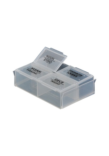 River World Günlük Ilaç Saklama ve 4 Öğün Hatırlatma Kutusu