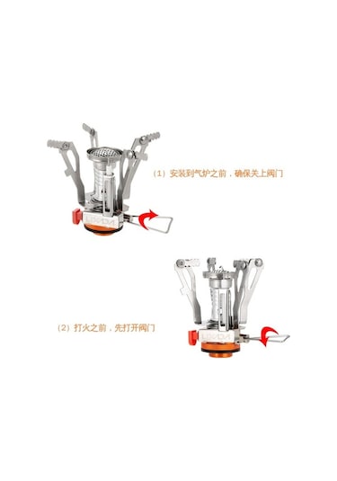 Maoyaya Açık Kamp Piknik Sobası Kafaları Katlanabilir, İçilebilir Gümüş