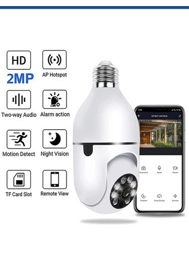 Wi-fi Özellikli 360 Derece Harekete Duyarlı Gece Görüşlü Kamera