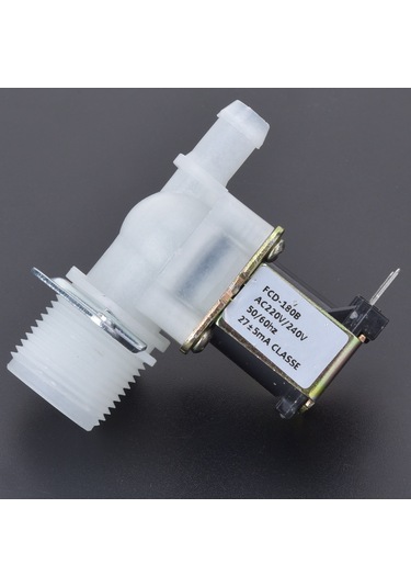 Vkemall 3/4 İn Su İçin Plastik Elektromanyetik Valf - 220v, 0.02-0.8 Mpa, Dayanıklı, Ev Kullanıma Uygun, Tek Yönlü