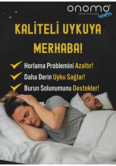 Health Ağız Bandı Siyah Horlama Önleyici Ağız Kapama Hipoalerjenik Uyku Bandı 30'lu