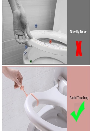 Mantar Tasarımlı Klozet Kaldırma Aparatı Klozet Kapağı Tutucu Hijyenik Tutamaç 1 Adet