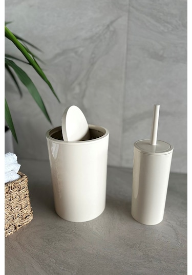 Prima Nova Flores 2'li Banyo Seti - Bej Bej