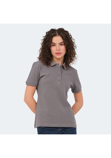 Slazenger VERA I Kadın Polo Yaka Koyu Gri Tişört