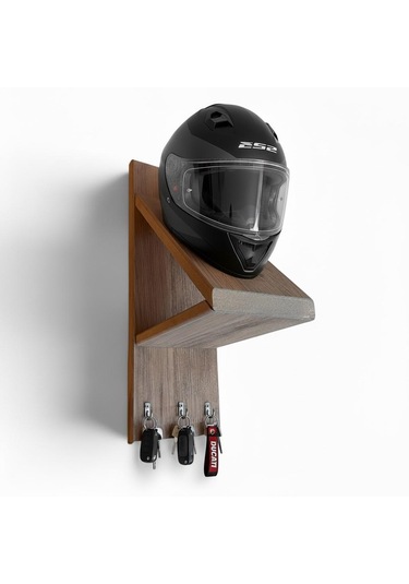 Motorcu Kask Askılığı Meşe