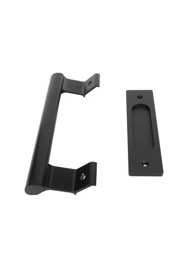 Vkemall Alüminyum Alçıklı Siyah Çift Taraflı Kaydırmalı Kapı Kolu - Deliksiz Montajlı Ev Bahçe Depo Dolap Uygun Diğer