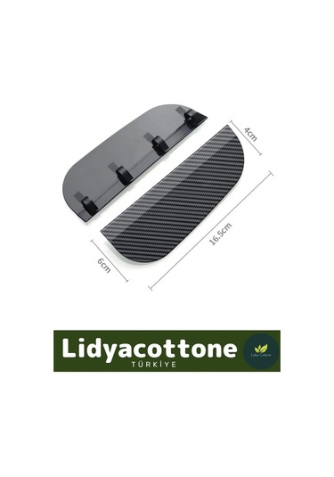 Araba Ayna Yağmur Koruyucu Siper Karbon Desenli Tüm Araçlara Uyumlu