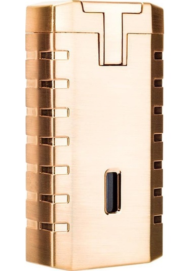 Lubinski Yeni Stil Delicili Çift Torch Puro Çakmağı Gold