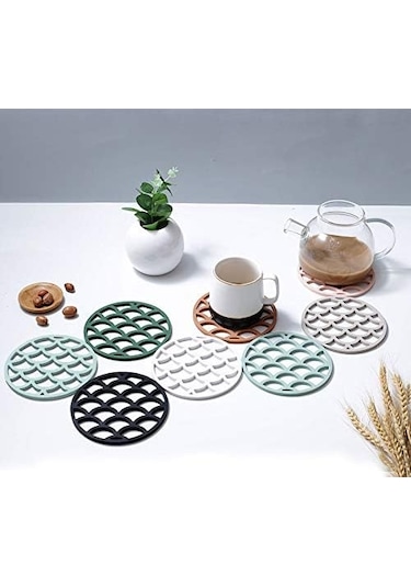 Silikon Bardak Altlıkları Isıya Dayanıklı Kaymaz Mutfak Bardak Altlıkları 4'lü Paket Diğer