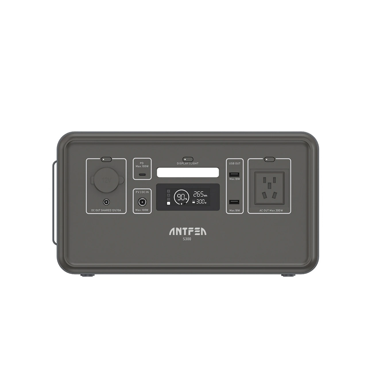 Antfea S300 Taşınabilir Güç Sistemi Gri 300w Mini