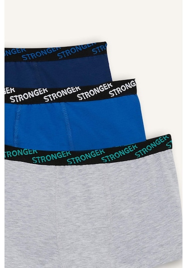 Defacto Erkek Çocuk 3lü Boxer E1573a825aube43 Mavi