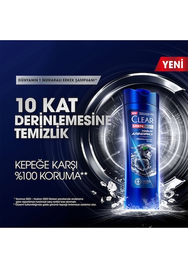 Men Kepeğe Karşı Etkili Şampuan Yoğun Arındırıcı 350 Ml X3