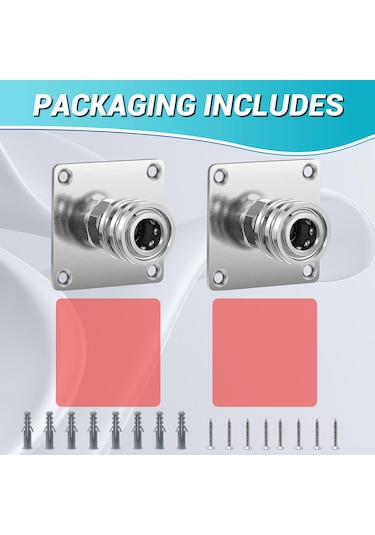 Maiyame Stainless Steel Pressure Washer Foam Cannon Holder 2 Pack - 1/4" Quick Connect, Easy Installation, Organized Storage