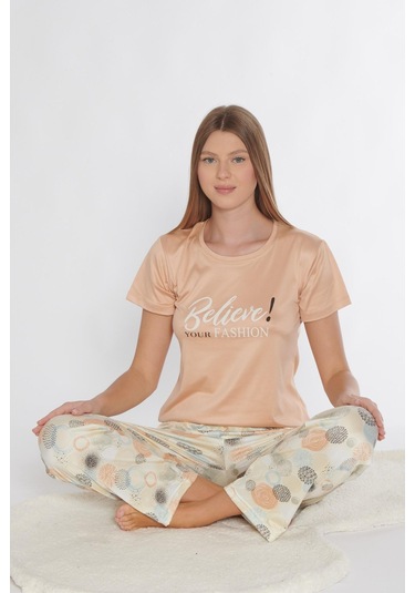 Kısa Kol Pijama Takımı Viskon 780-310 SOMON