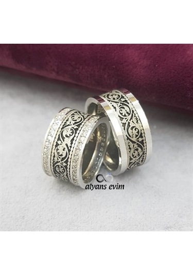 Yeni Tasarım Çift Gümüş Alyans