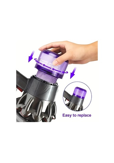 Honeybeeshop  V12 Slim Absolute Detect 3 Paket Yikanabilir Hepa Filtre 971517 01 Yedek Parca Hava Kalitesini Artirir