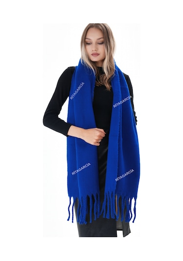 Ritagarcia Premium Soft Buklet Atkı Saks