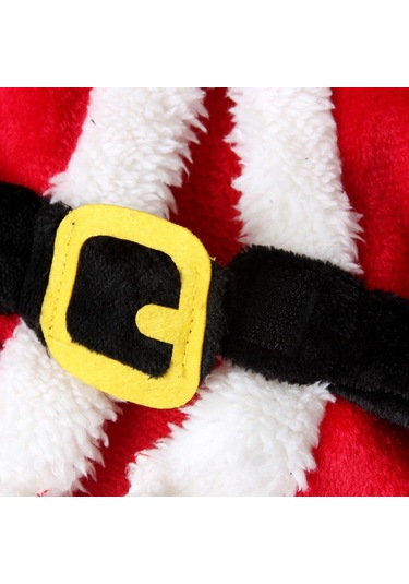 Noel Noel Baba Cosplay Kostümleri Bebek Erkek Kız 4 Adet Kıyafetler Giysileri 0-24 Ay İçin