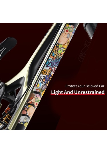 Neevoyu Bisiklet Çerçeve Koruyucu Folyo - 3d Pvc 500 Mikron Kalınlık - Tüm Bisiklet Modelleri İçin - Şeffaf, Kırık Ve Çiziklerden Koruma