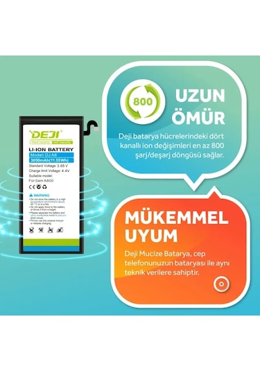 Samsung Uyumlu Galaxy A8 2015 Batarya A800 Deji