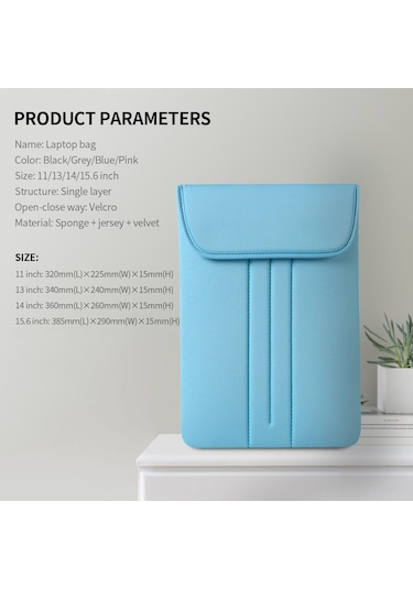 Maiyame 15.6" Ultrabook, Dizüstü Bilgisayar Ve Tablet İçin Antistatik Köpük Malzeme İş Kol Saati Çantası Mavi - Darbe Ve Çizik Koruması MAVİ