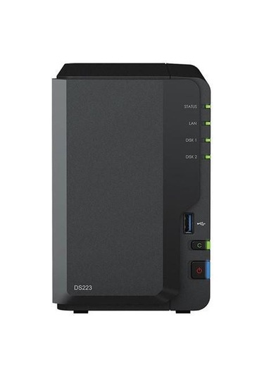 Synology DS223 Realtek QC 2 GB Ram 2 Diskli Nas Server